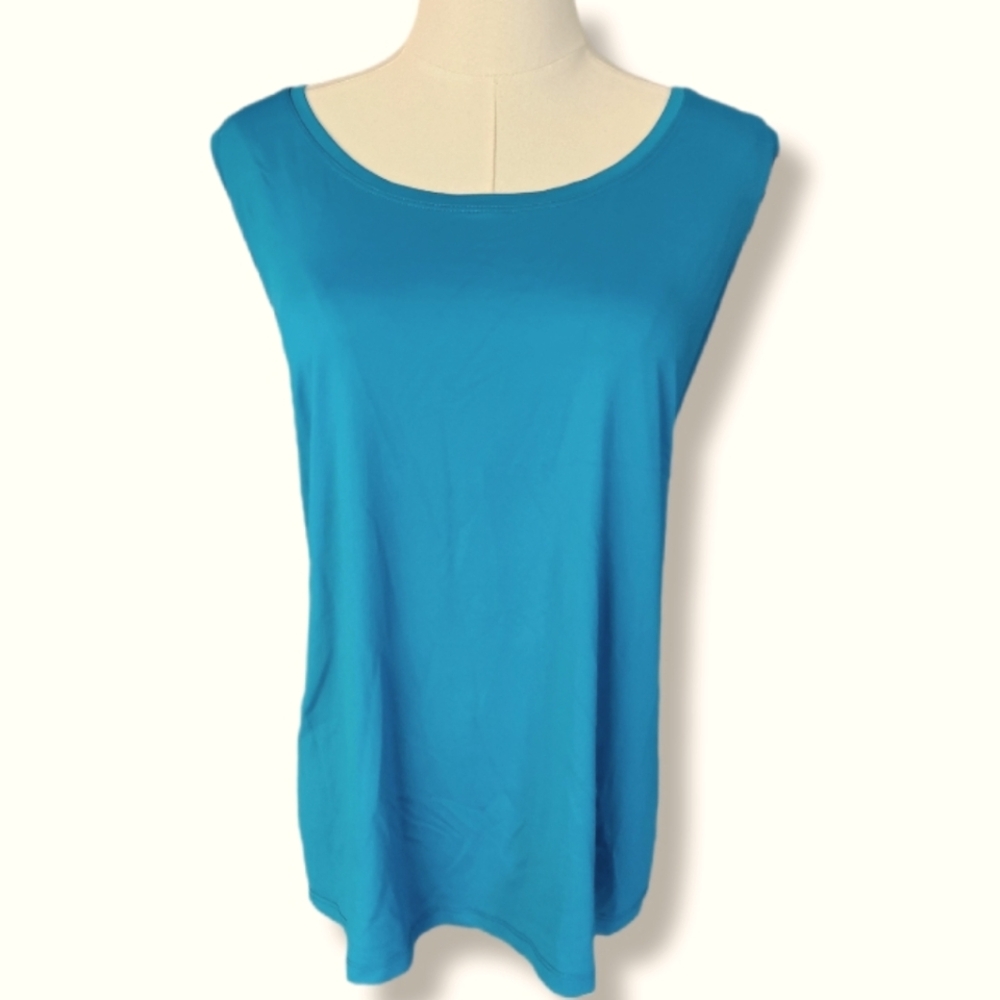 Karen Kane Indigo Bay Super Soft Tank Sleeveless Women's Top 2X